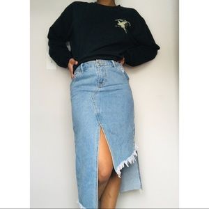 ::NASTY GAL::  Asymmetric Denim Skirt //NWT//